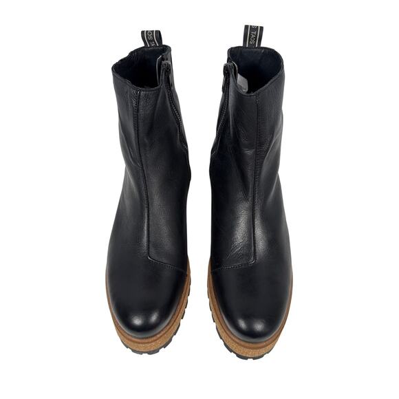 Taos Downtown Chelsea Boot Womens EU42 US 11-11.5 Black Leather Inside Zipper - Picture 7 of 13